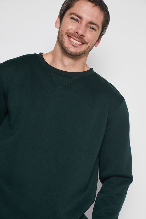 Poleron Hombre Verde Basic Family Shop